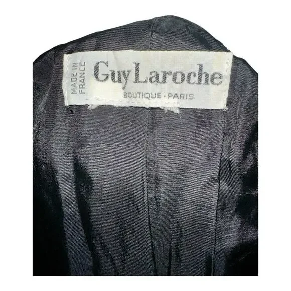GUY LAROCHE PARIS COUTURE Velvet Embroidered Jacket